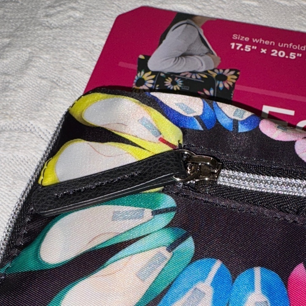 BNWT SJP Foldable Tote with Colorful Shoe Print No Longer Sold in Stores - Picture 8 of 8